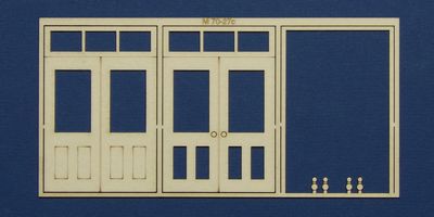 M 70-27c O gauge double door with square transom type 3
